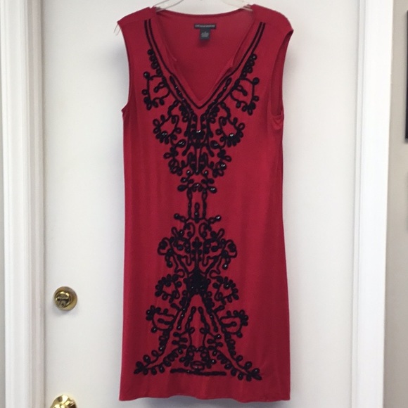Chelsea &Theodore Red Dress Sm - Picture 2 of 4